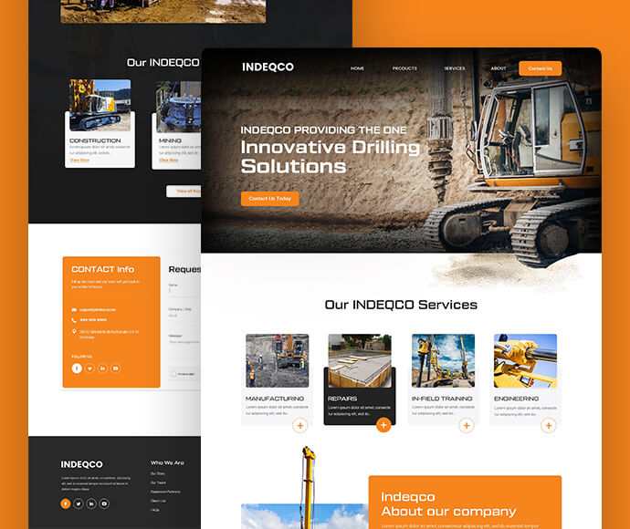 Indeqco – Drilling Solutions Website