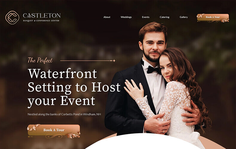 Luxury Wedding Venue Website