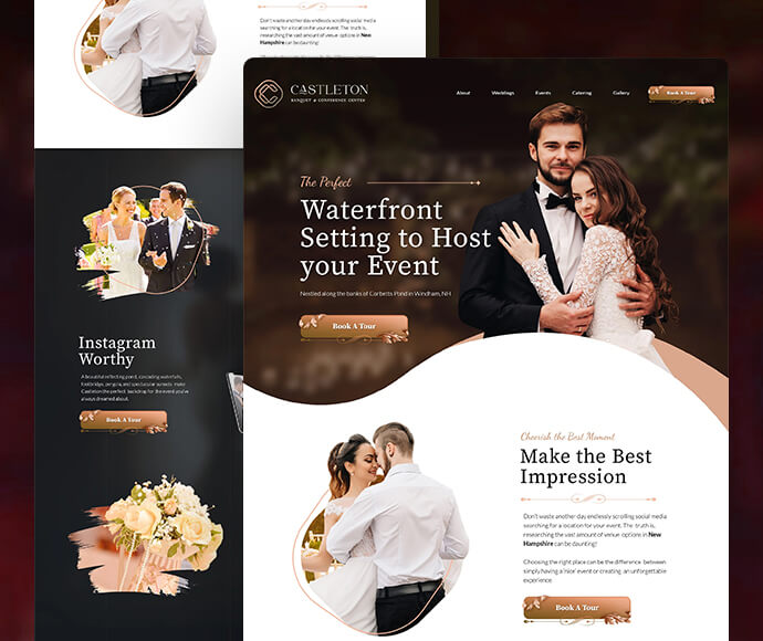 Castleton – Luxury Wedding Venue Website